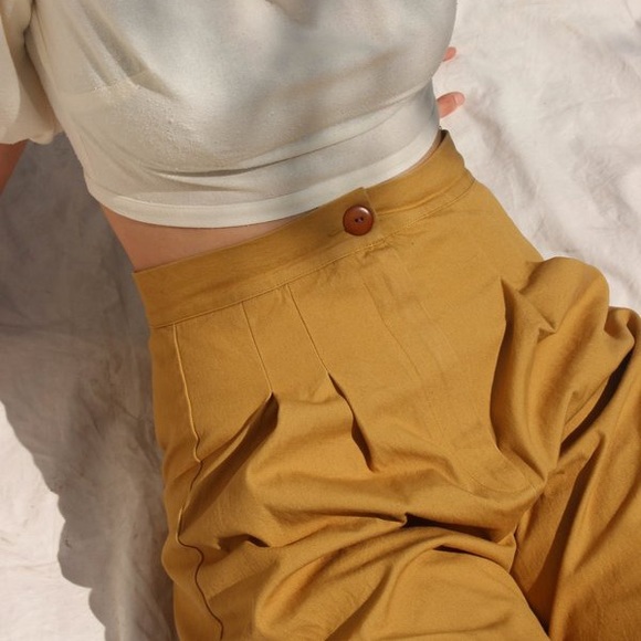 ilana kohn Pants - Ilana Kohn Pleated Wide leg Boyd pants